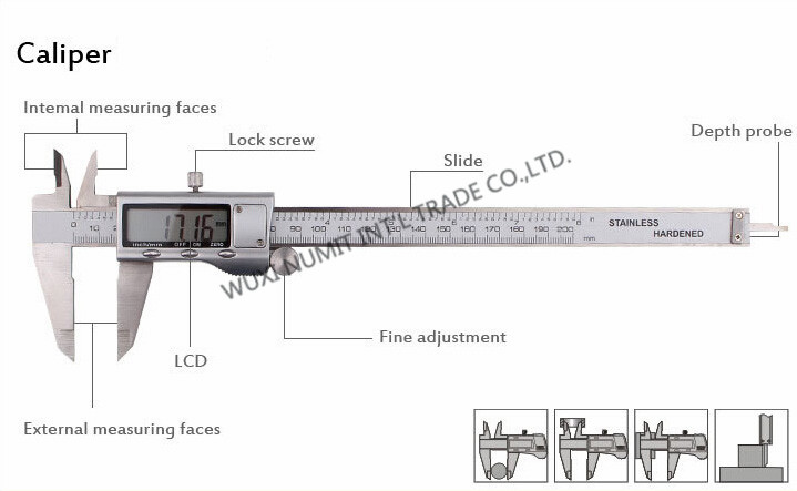 Precision Measurements 8" Digital Caliper Tool/Vernier Caliper Accuracy